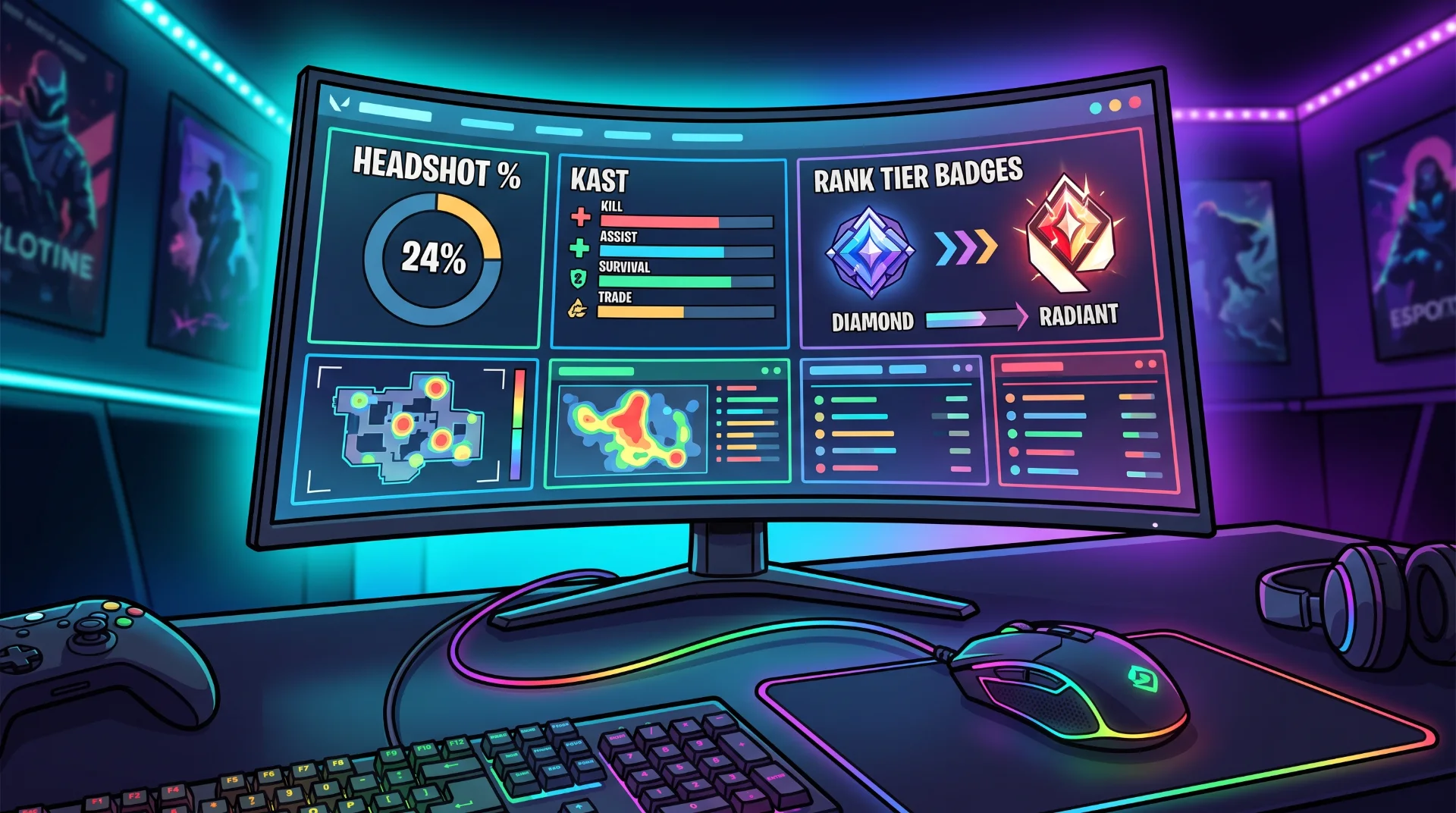 How to Read Hidden MMR, KAST & Headshot Stats