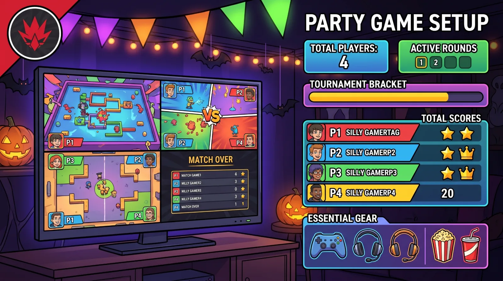 party game setup