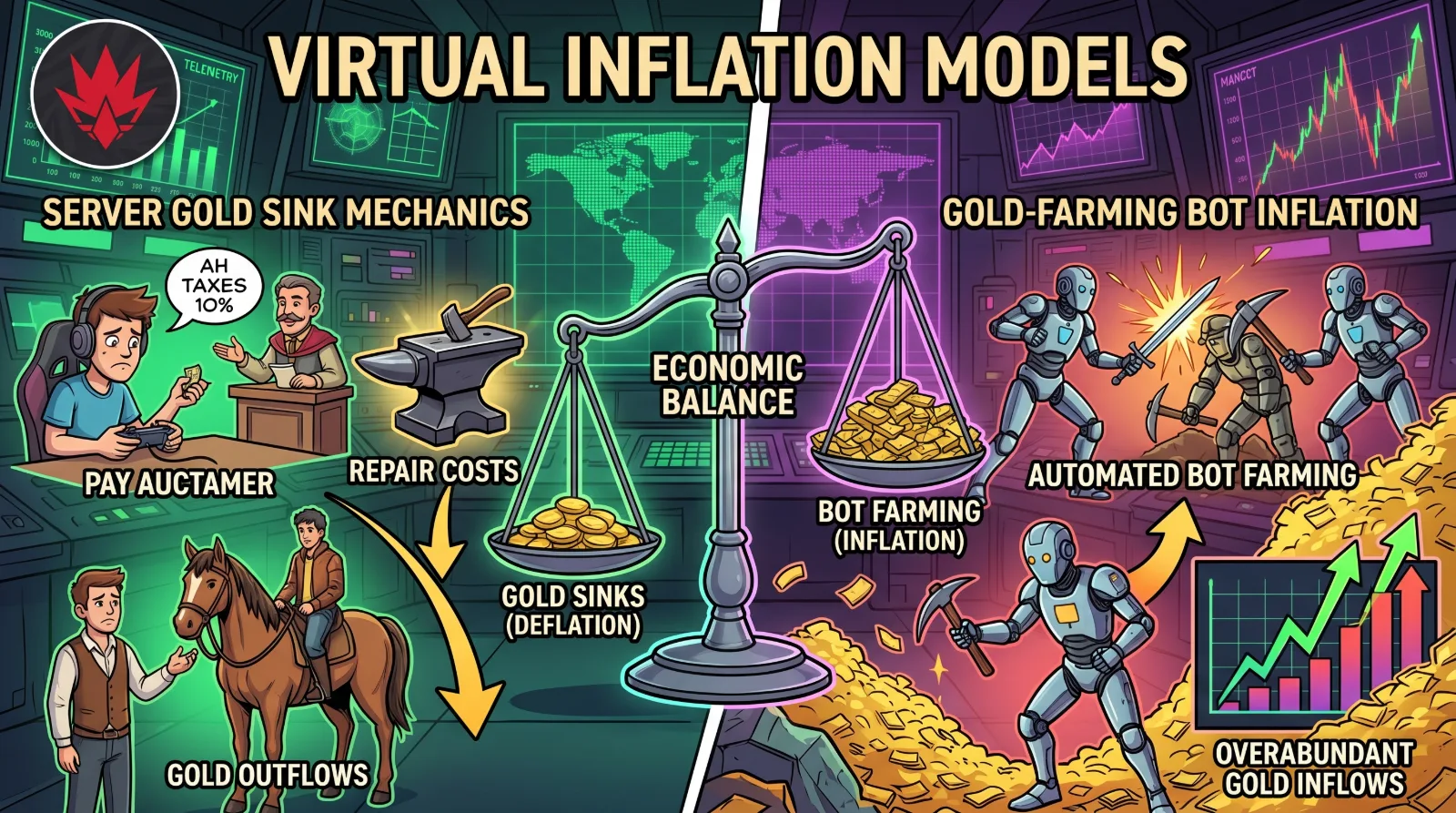 virtual inflation models
