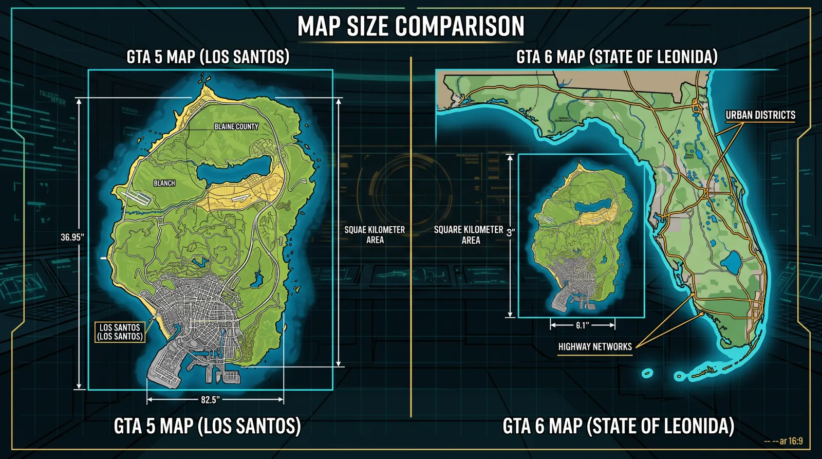 gta-6-map-analysis-leonida-scale-vice-city-districts-full-gta-5-comparison overview gta-6-map-analysis-leonida-scale-vice-city-districts-full-gta-5-comparison overview
