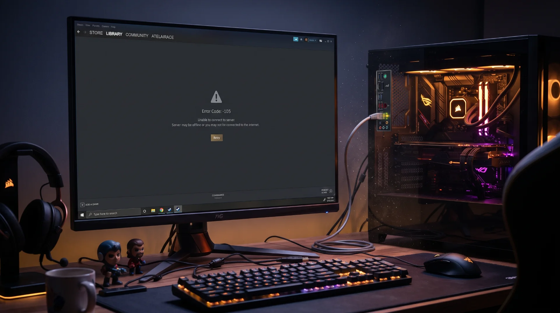 How to Fix Steam Error -105 and -118: Server Connection Timed Out