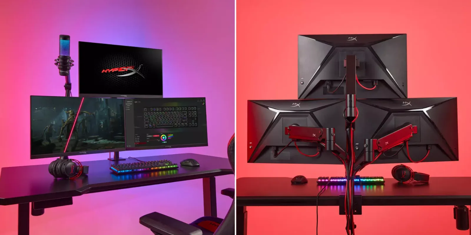ergotron arm mount red gaming