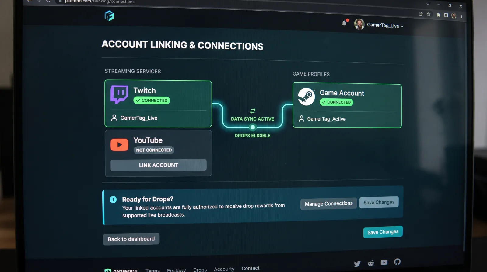 Account Linking Interface